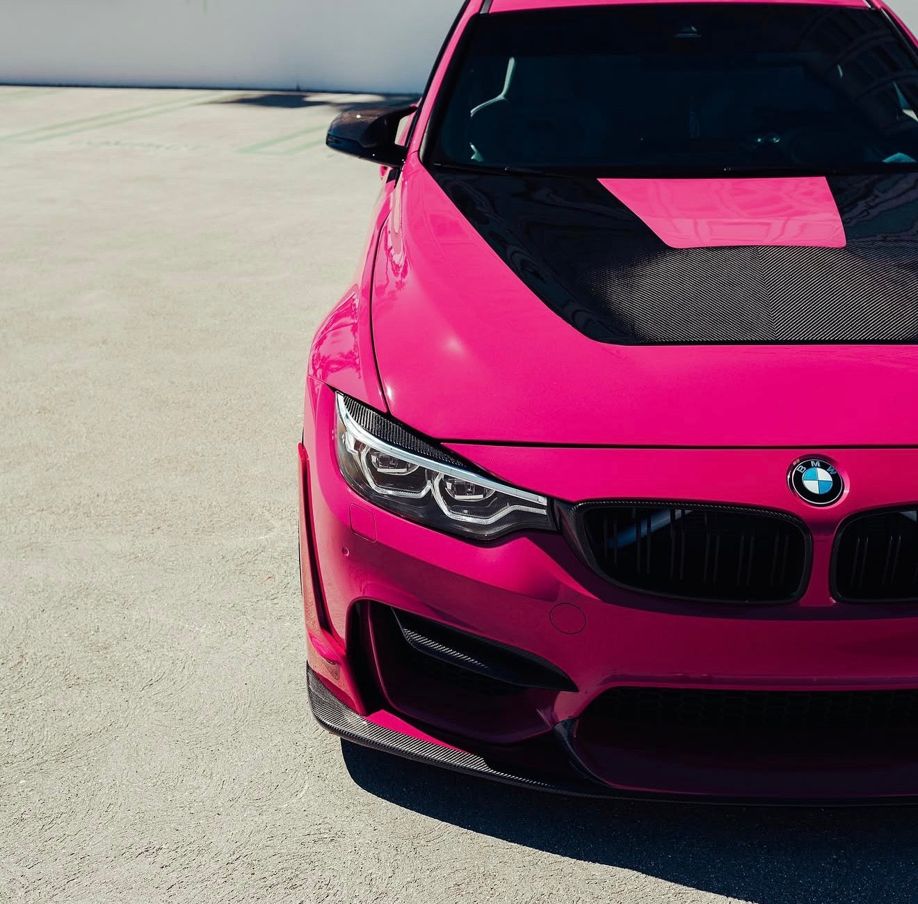 BMW F80 M3 F82 M4 LAPTORR STYLE CARBON FIBER Front Bumper Lip Kit