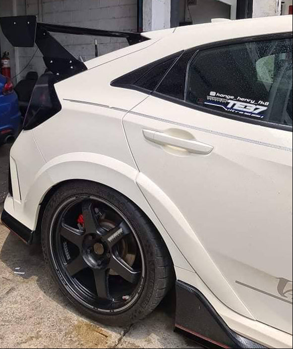 Wing Riser Fk8 VARIS Style GT CARBON WING 1520mm for FK8 CIVIC TYPE-R – specring