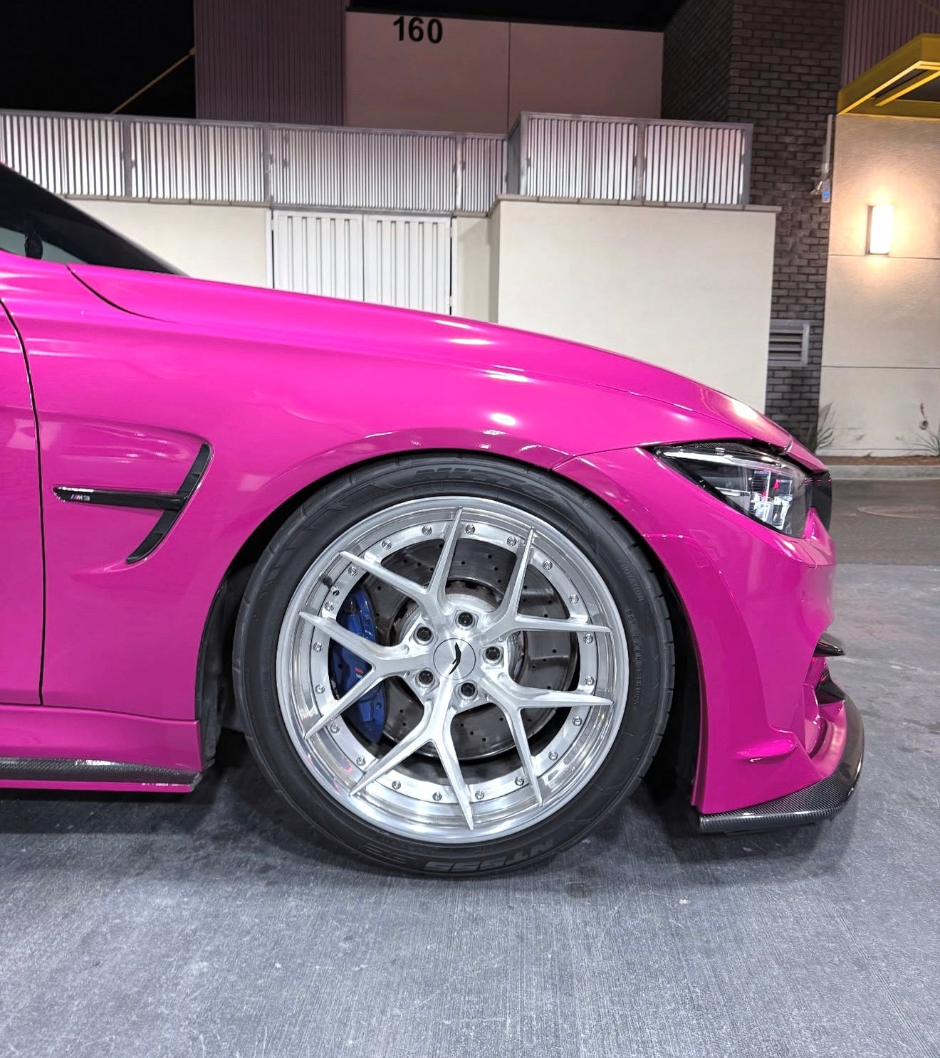 BMW F80 M3 F82 M4 LAPTORR STYLE CARBON FIBER Front Bumper Lip Kit