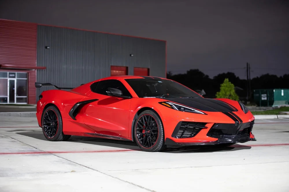 Corvette C8 5VM Style 1 Piece Carbon Front Lip