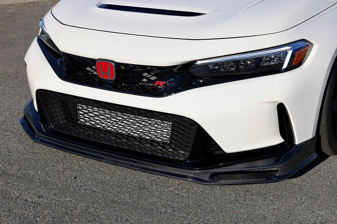 HONDA CIVIC TYPE-R FL5 SPN STYLE CARBON FIBER FRONT BUMPER LIP SPLITTE ...