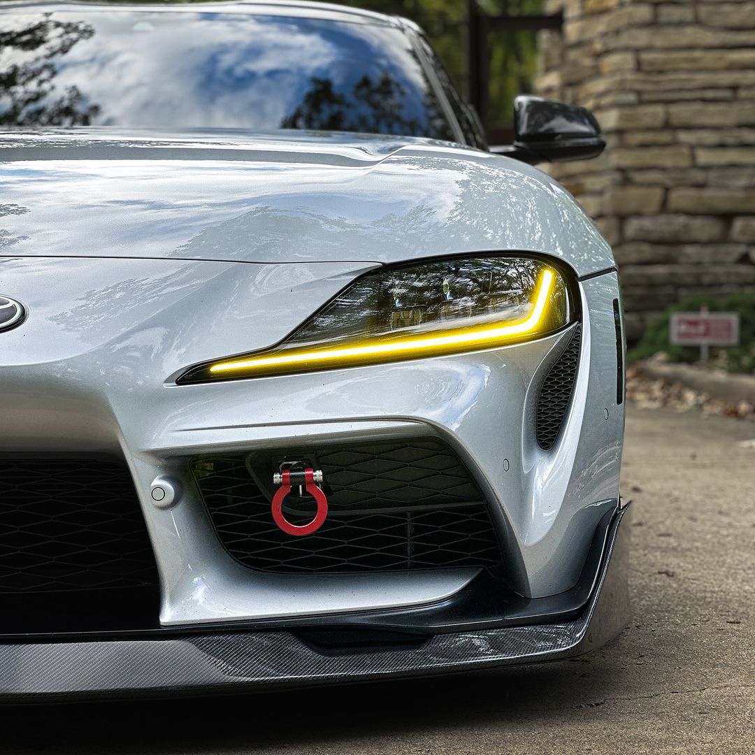 TOYOTA A90 A91 SUPRA AG STYLE CARBON FIBER Front Bumper Lip Kit