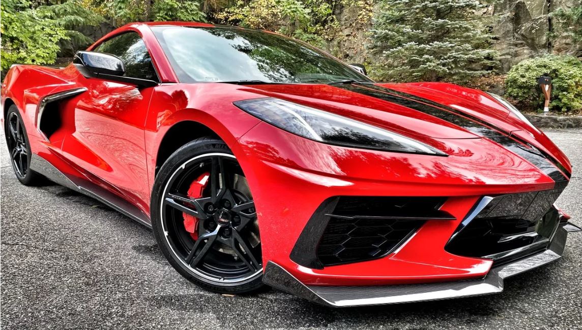 Corvette C8 5VM Style 1 Piece Carbon Front Lip