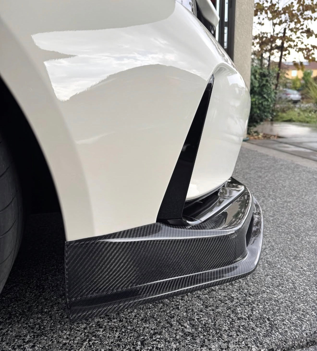 HONDA CIVIC TYPE-R FL5 SPN STYLE CARBON FIBER FRONT BUMPER LIP SPLITTER