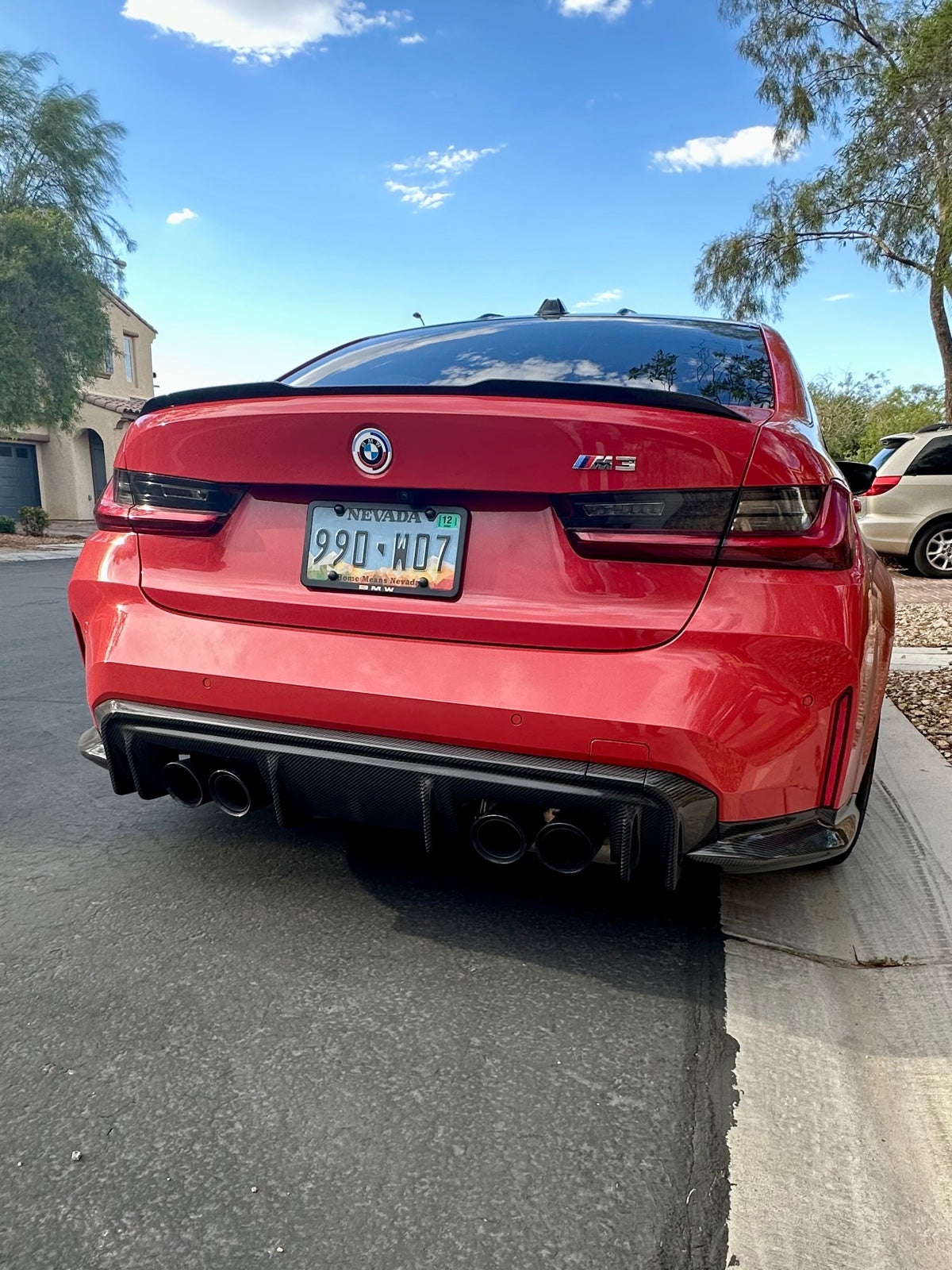 BMW G80 M3 G82 G83 M4 3D Style Dry Carbon Rear Diffuser