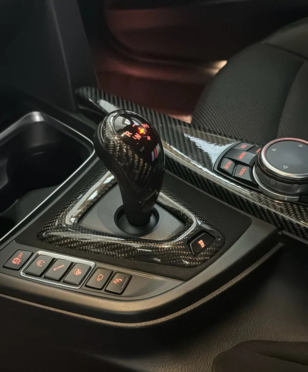 DRY CARBON SHIFTER KNOB COVER TRIM - BMW F80 M3 | F82 M4 | BMW F87 M2 | X3M X4M X5M