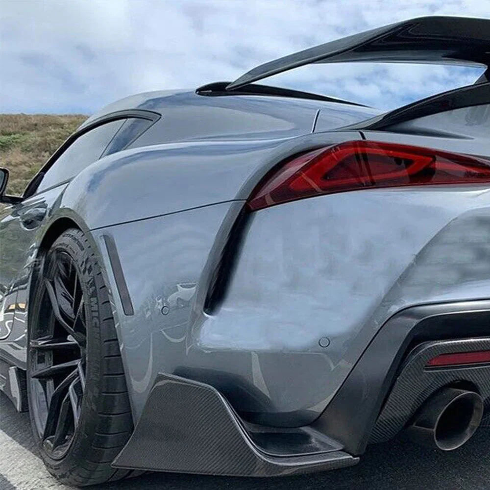 TOYOTA A90 A91 SUPRA AG STYLE CARBON FIBER REAR BUMPER SPATS