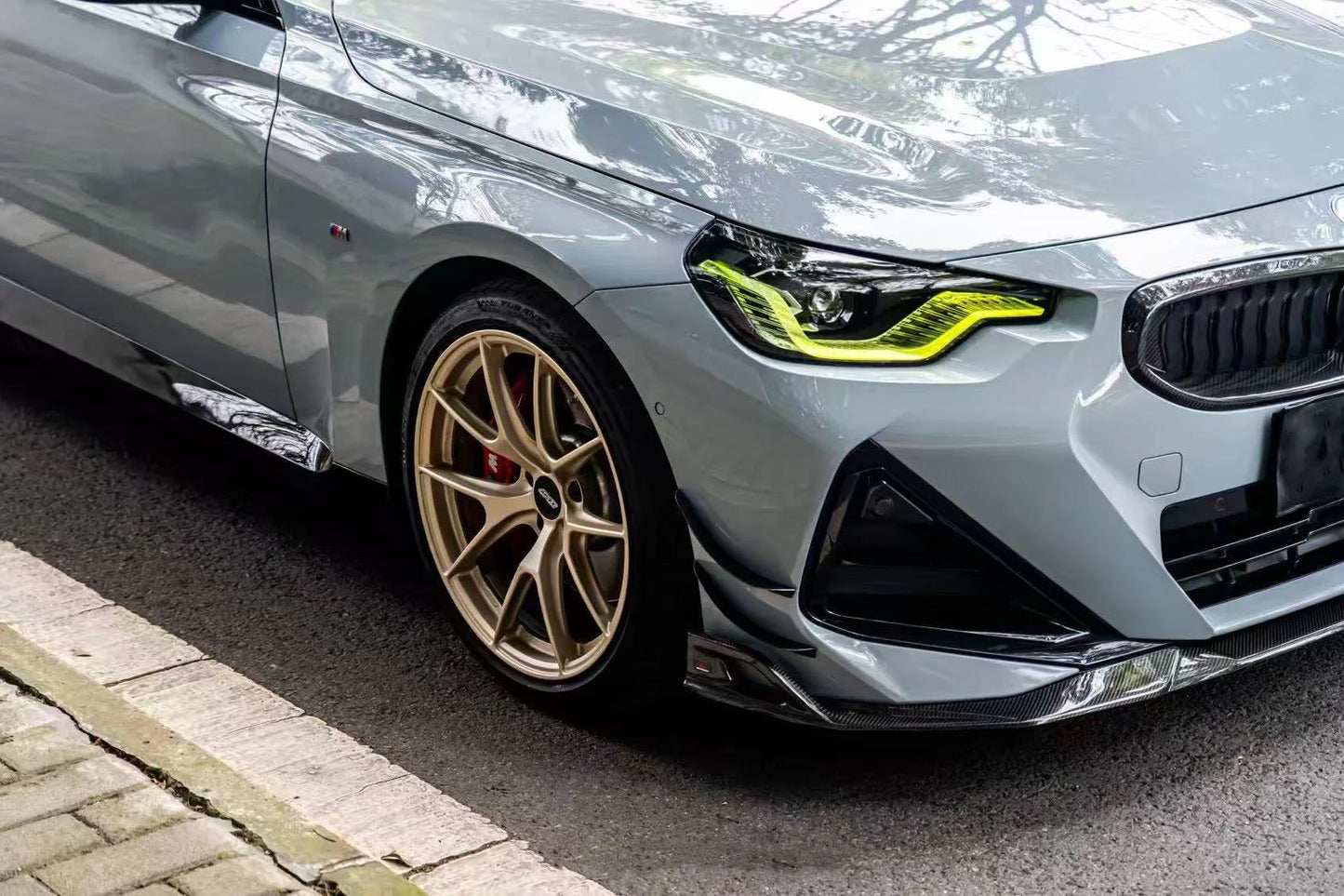 BMW G42 2-Series 230i M240i AE Style Carbon Fiber Front Lip