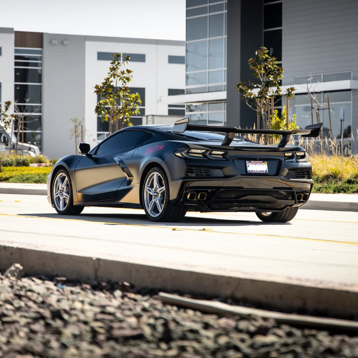Chevrolet Corvette C8 ZR1 ZTK Style Full Carbon Rear Wing Spoiler