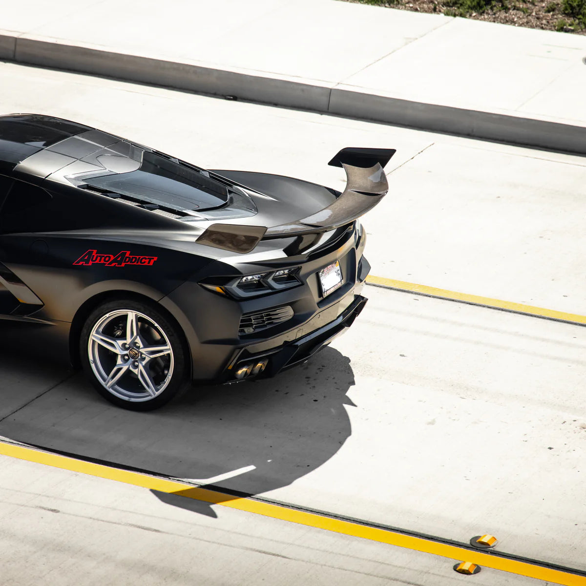 Chevrolet Corvette C8 ZR1 ZTK Style Full Carbon Rear Wing Spoiler