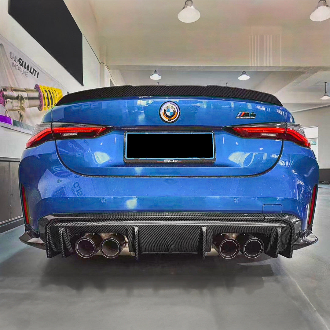 BMW G80 M3 G82 G83 M4 3D Style Dry Carbon Rear Diffuser