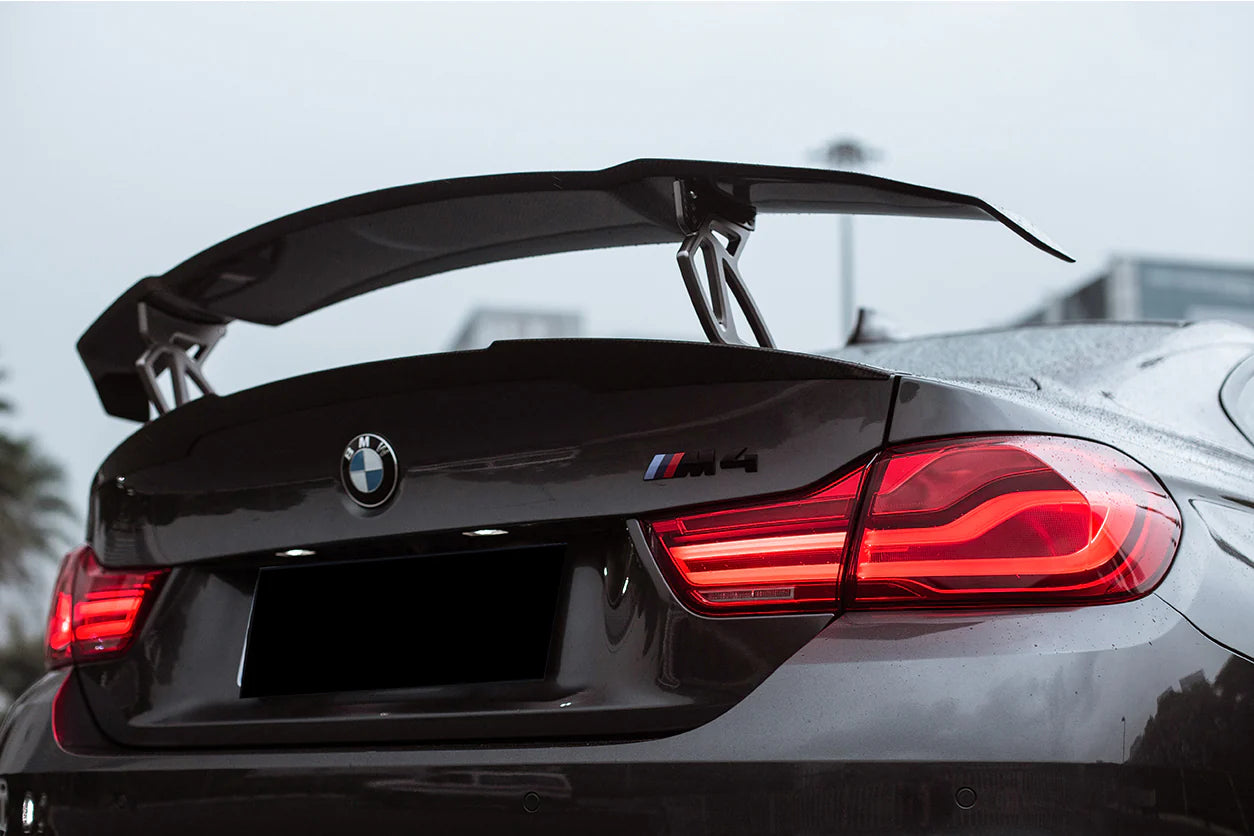 BMW M3 M4 V STYLE CARBON FIBRE REAR TRUNK SPOILER WING