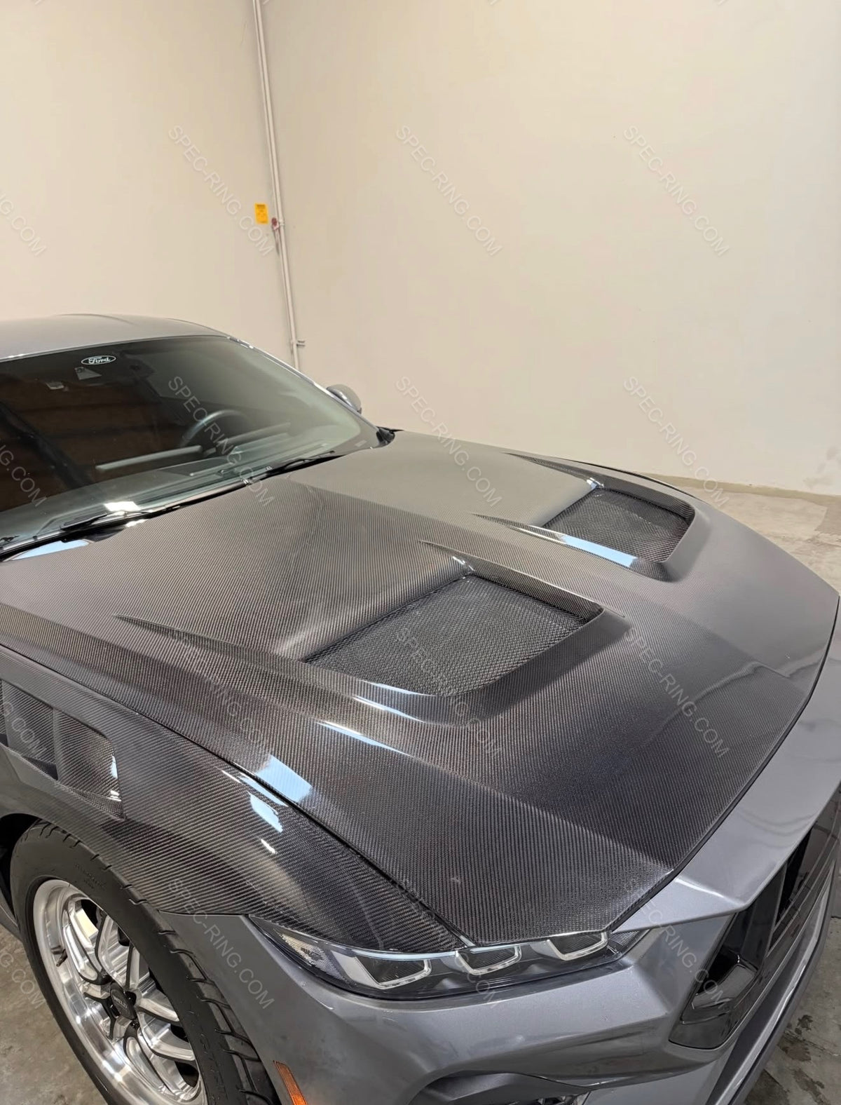 2023+ Ford Mustang S650 GTD Style Carbon Hood