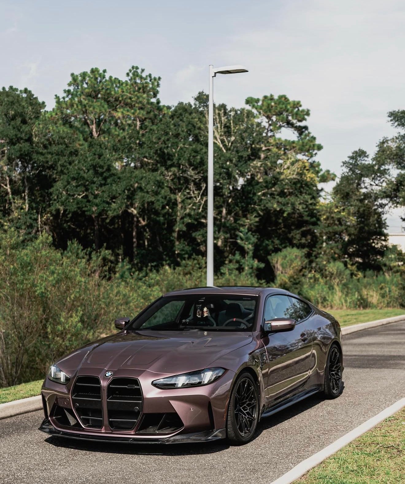 BMW G80 M3 G82 M4 V STYLE CARBON FIBER 1 Piece Front Lip
