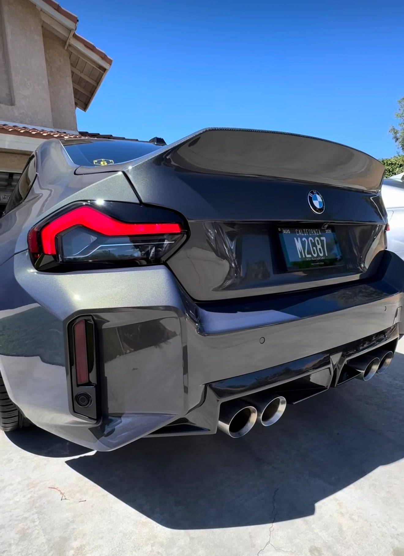 BMW G87 M2 CS Style Full Dry Carbon Rear Diffuser