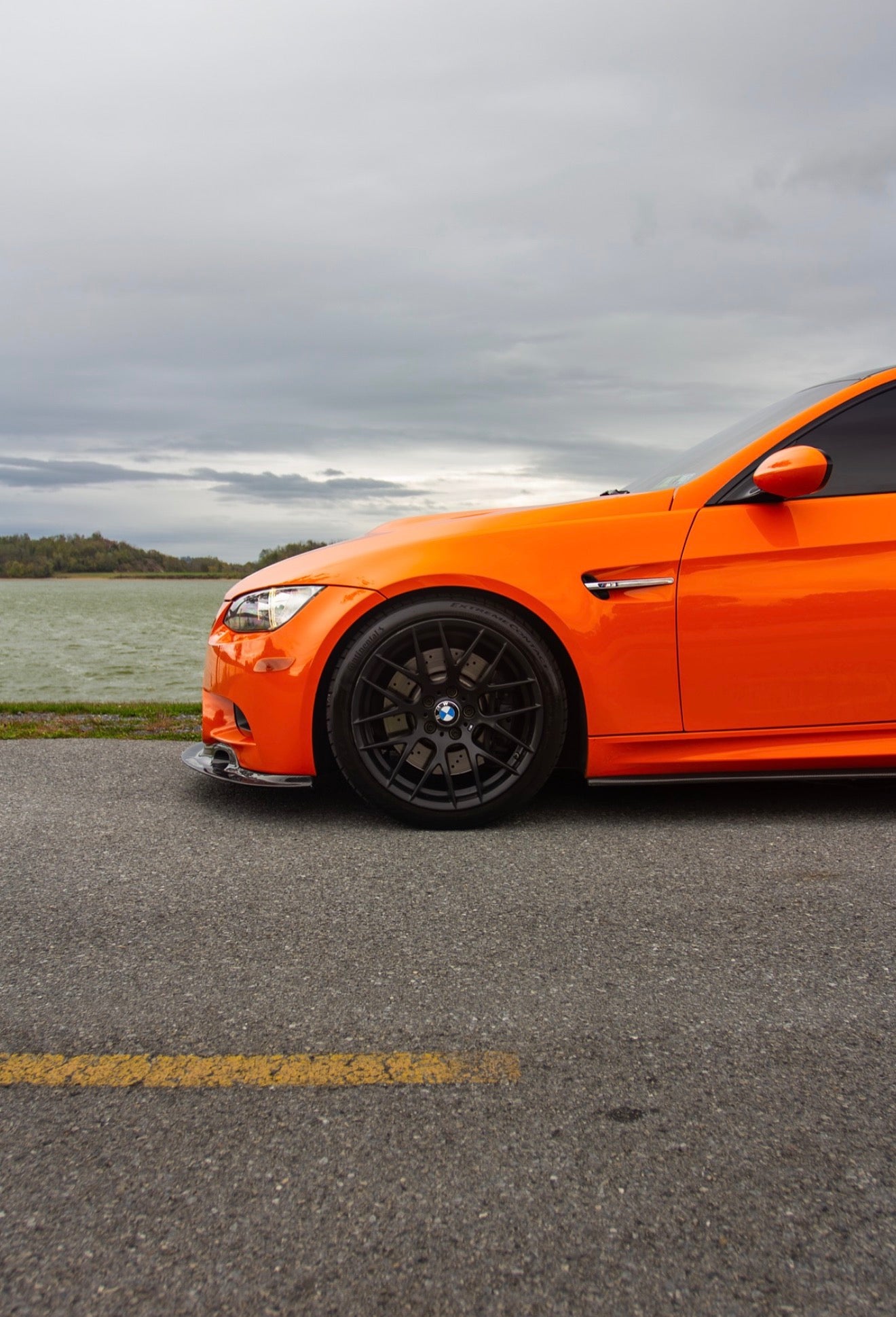BMW E90 E92 E93 M3 Pre-Drilled GT4 V2 Style Carbon Fiber Front Lip