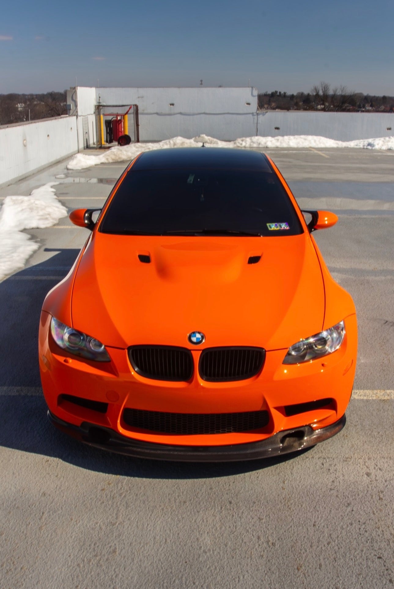 BMW E90 E92 E93 M3 Pre-Drilled GT4 V2 Style Carbon Fiber Front Lip
