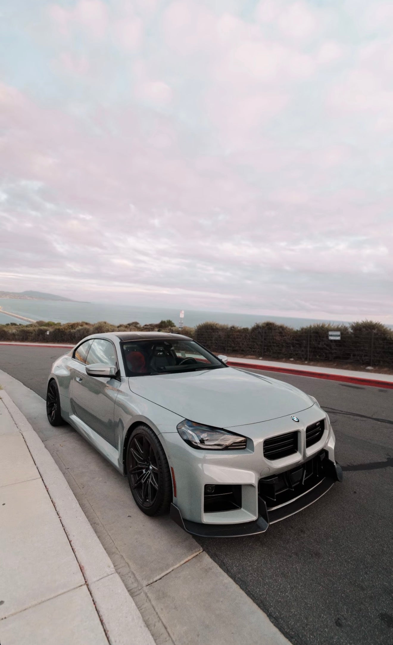 BMW G87 M2 AD STYLE DRY CARBON FIBER 3 Pieces Front Lip