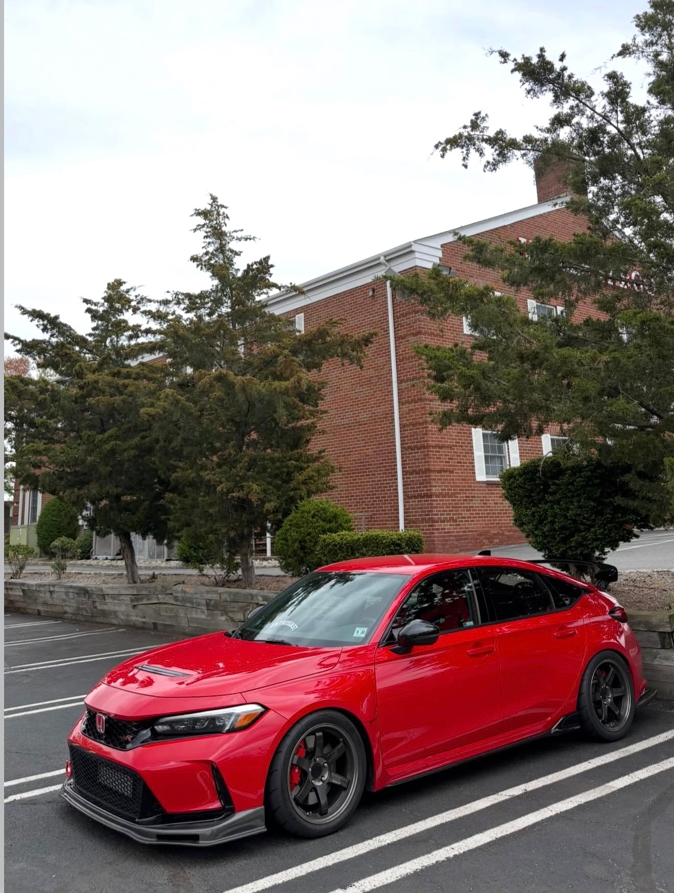 HONDA CIVIC TYPE-R FL5 SPN STYLE CARBON FIBER FRONT BUMPER LIP SPLITTER