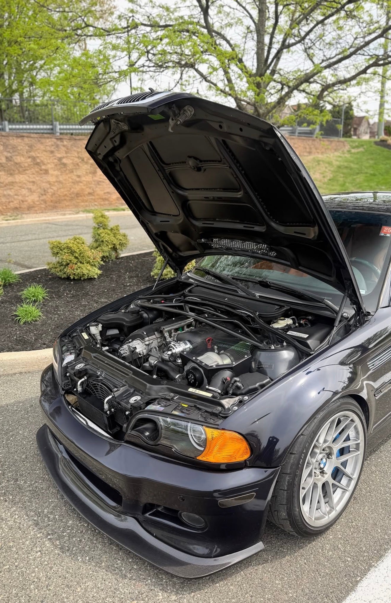 BMW E46 M3 GT4 Style Carbon Fiber Front Lip