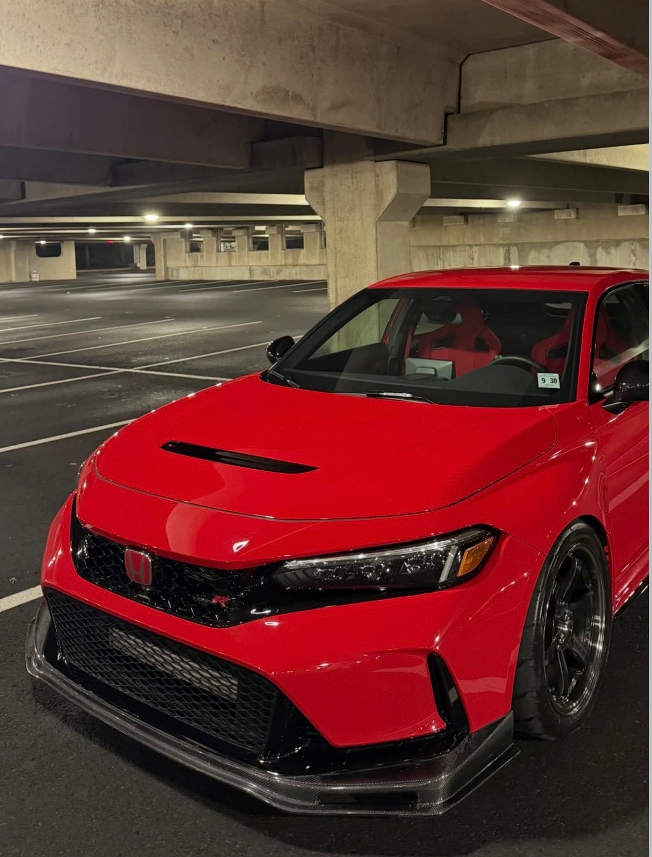 HONDA CIVIC TYPE-R FL5 SPN STYLE CARBON FIBER FRONT BUMPER LIP