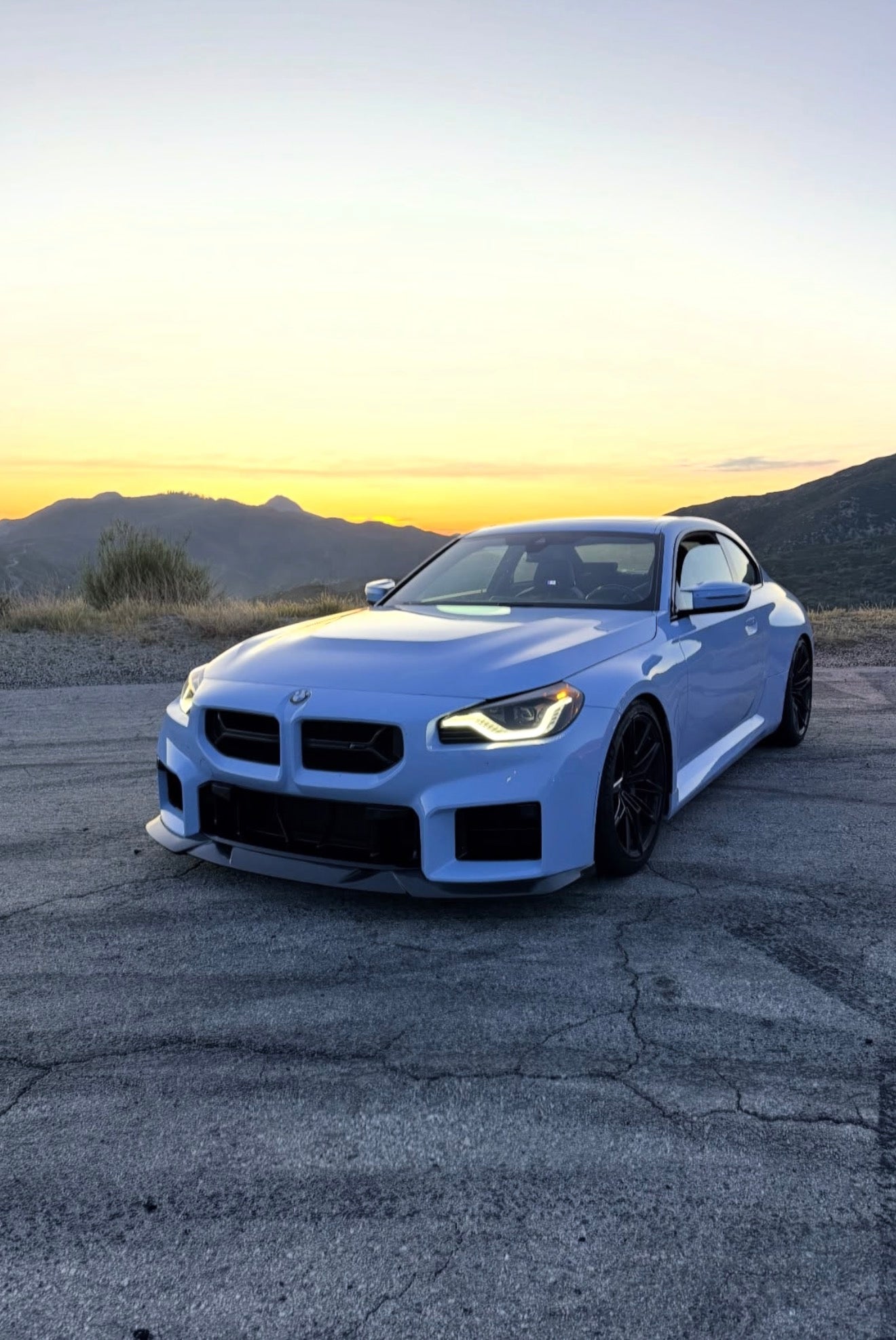 BMW G87 M2 MHC R44 STYLE CARBON FIBER 1 Pieces Front Lip