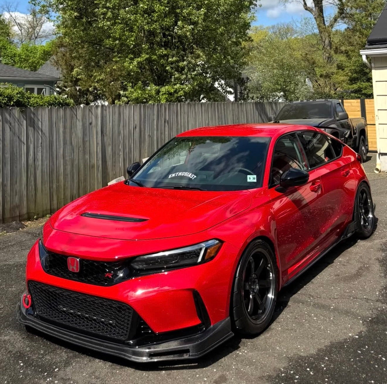 HONDA CIVIC TYPE-R FL5 SPN STYLE CARBON FIBER FRONT BUMPER LIP