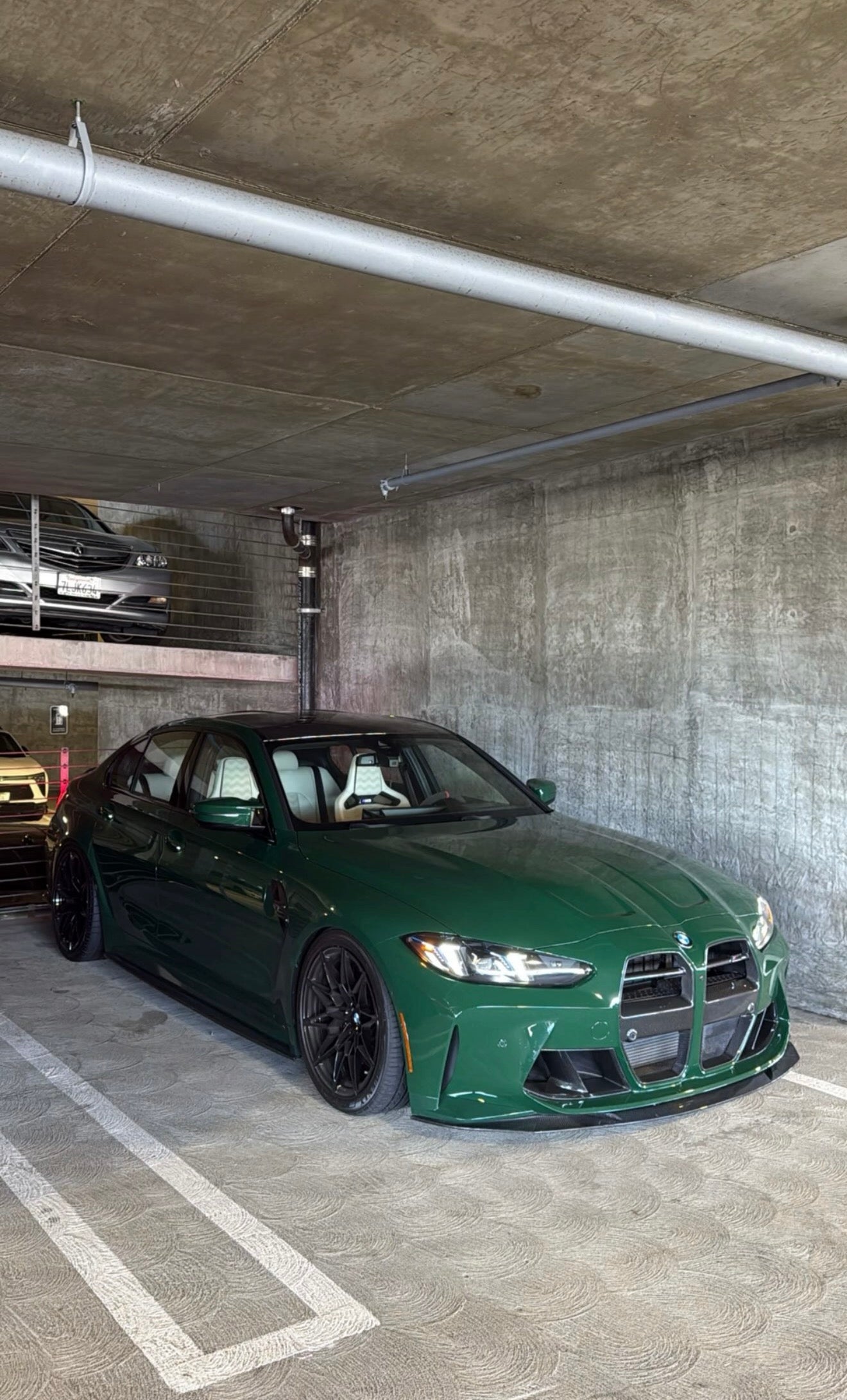 BMW G80 M3 G82 M4 MHC R44 STYLE CARBON FIBER 1 Piece Front Lip