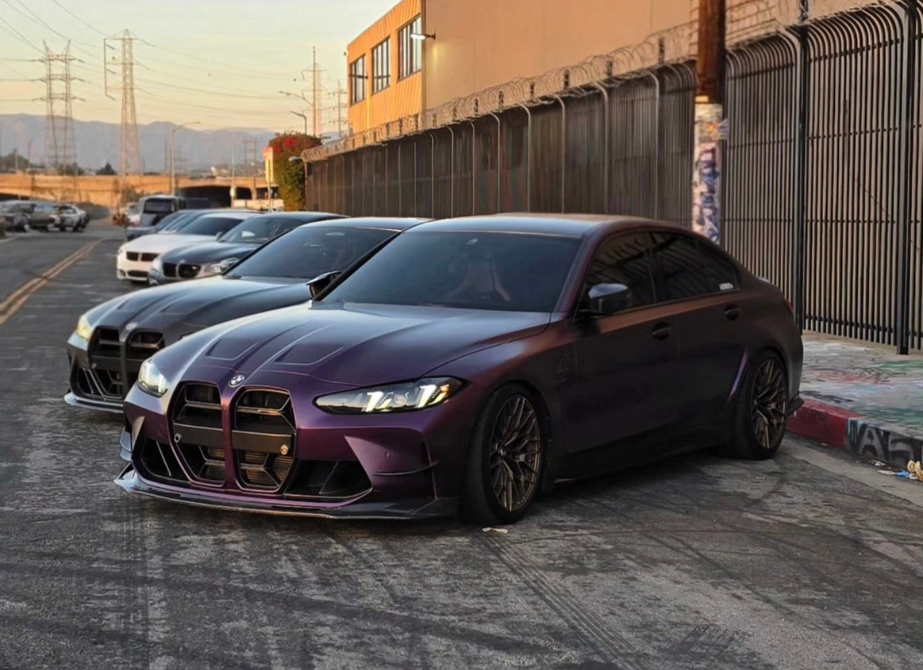 BMW G80 M3 G82 M4 V STYLE CARBON FIBER 1 Piece Front Lip