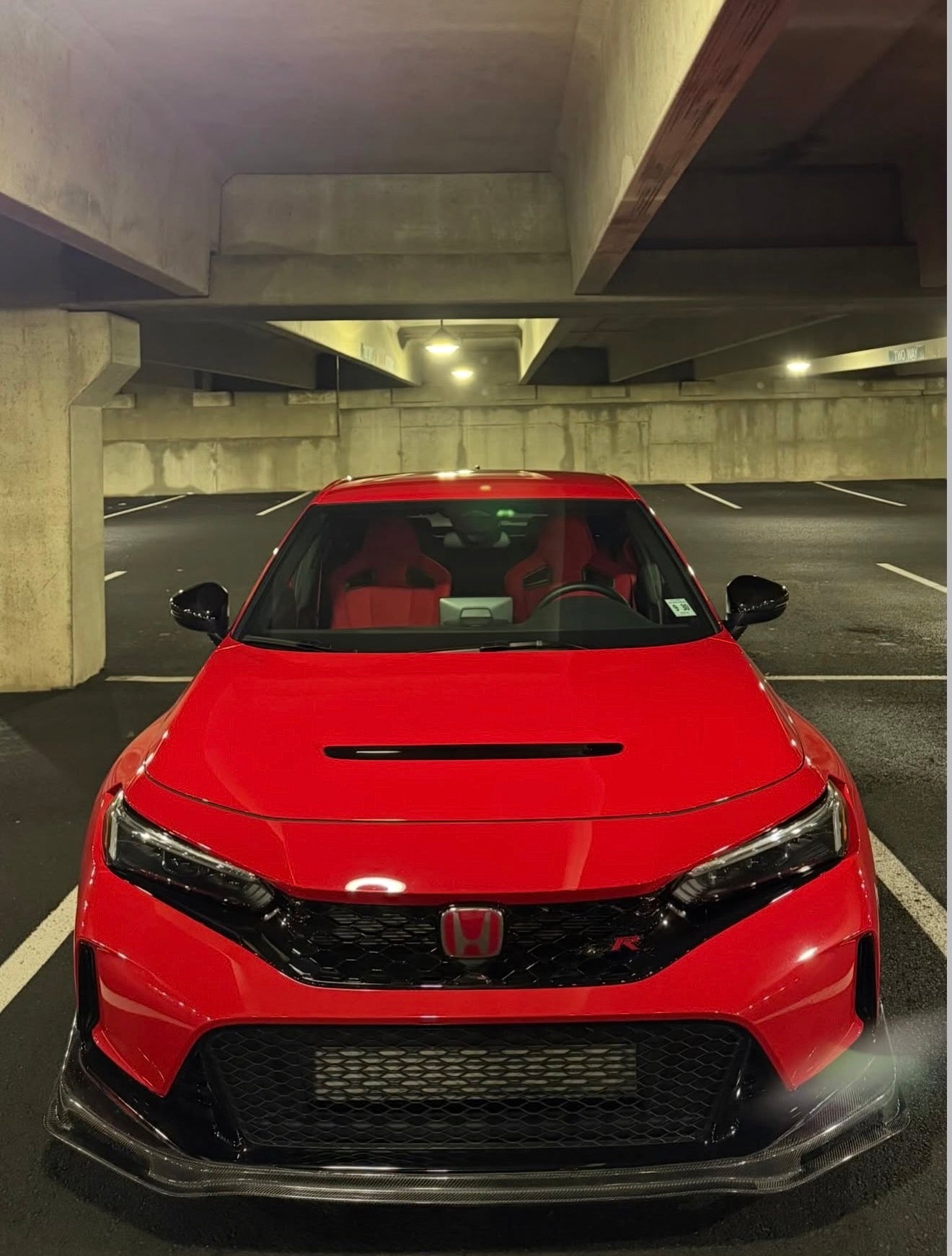 HONDA CIVIC TYPE-R FL5 SPN STYLE CARBON FIBER FRONT BUMPER LIP SPLITTER