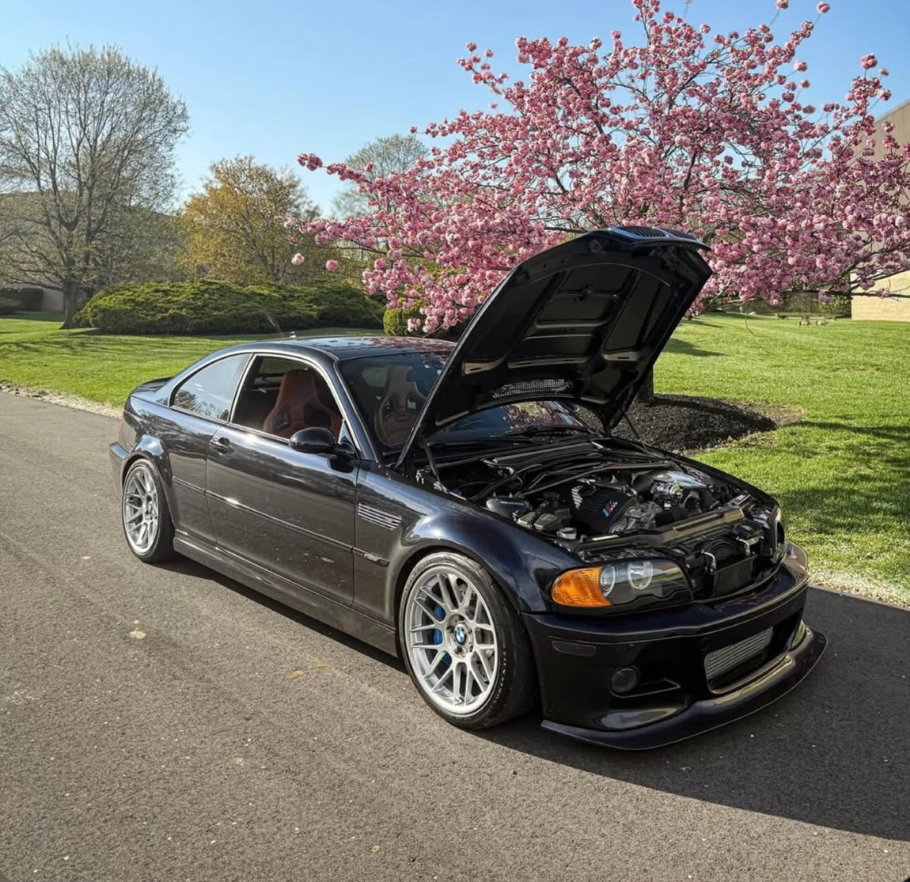 BMW E46 M3 GT4 Style Carbon Fiber Front Lip