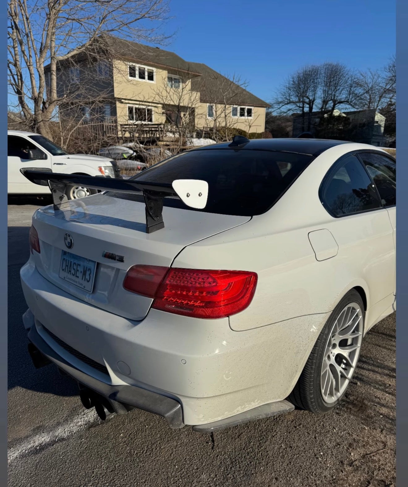 BMW E92 E93 M3 GS Style Carbon Fiber Rear Diffuser