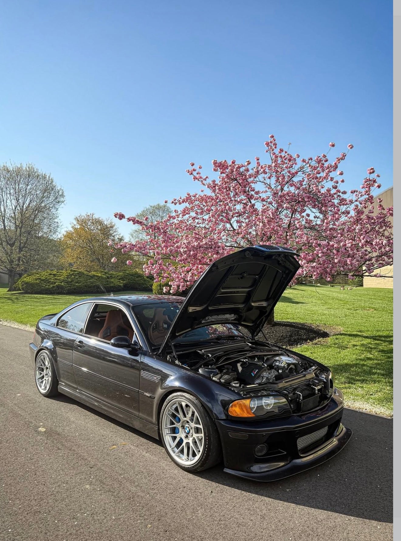 BMW E46 M3 GT4 Style Carbon Fiber Front Lip