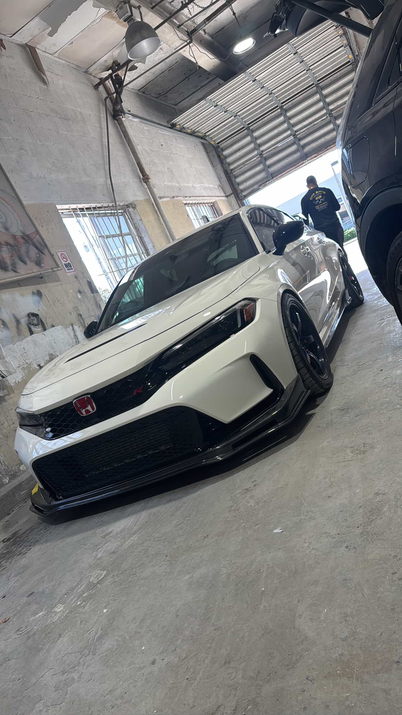 HONDA CIVIC TYPE-R FL5 SPN STYLE CARBON FIBER FRONT BUMPER LIP SPLITTER