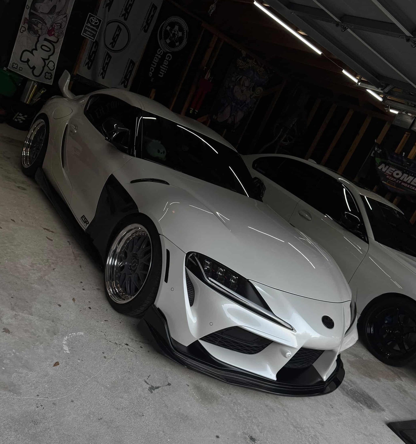 TOYOTA A90 A91 SUPRA VARIS STYLE CARBON FIBER Front Bumper Lip Kit