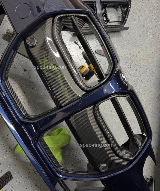 BMW M3/M4 AN DRY CARBON FIBER FRONT GRILL REPLACEMENT - G80/G82/G83