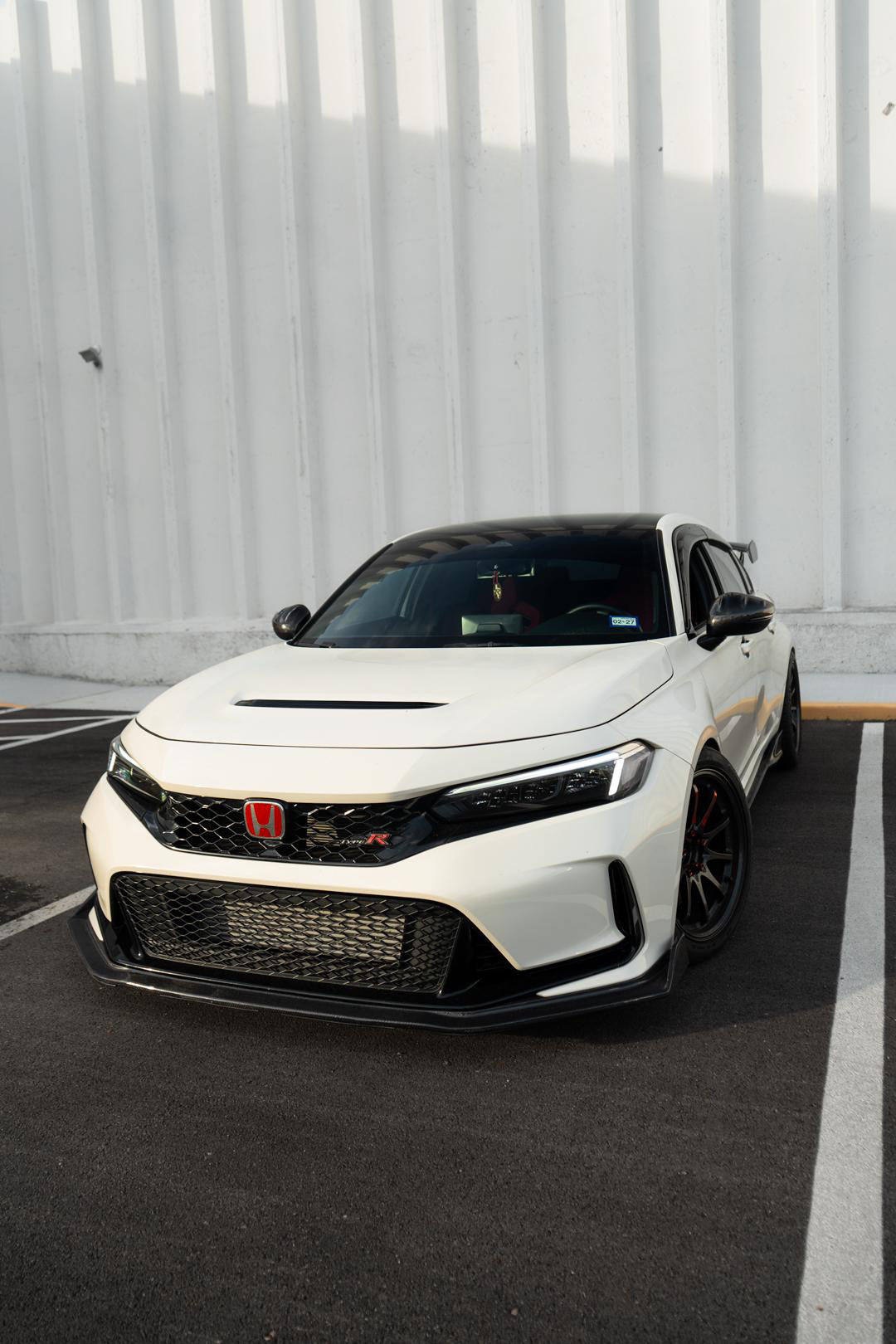 HONDA CIVIC TYPE-R APR STYLE CARBON FIBER FRONT BUMPER LIP SPLITTER
