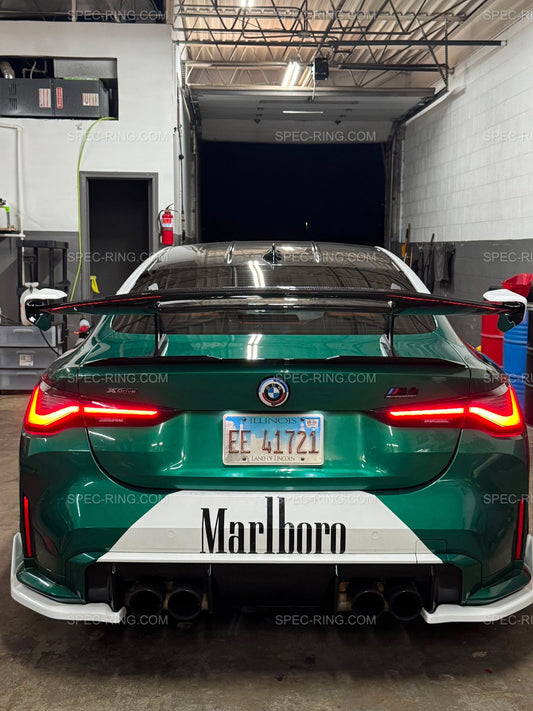 AD AT-R3 Style Carbon Fiber Swan Neck Wing