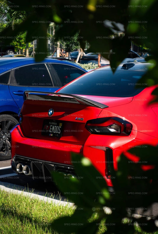 BMW G87 M2 G42 2-Series AD Style Carbon Fibre Rear Spoiler