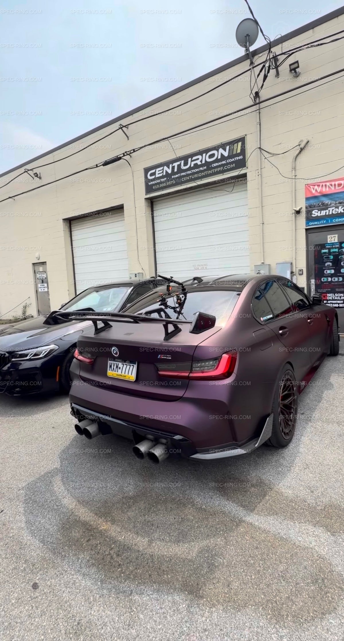 AD AT-R3 Style Carbon Fiber Swan Neck Wing