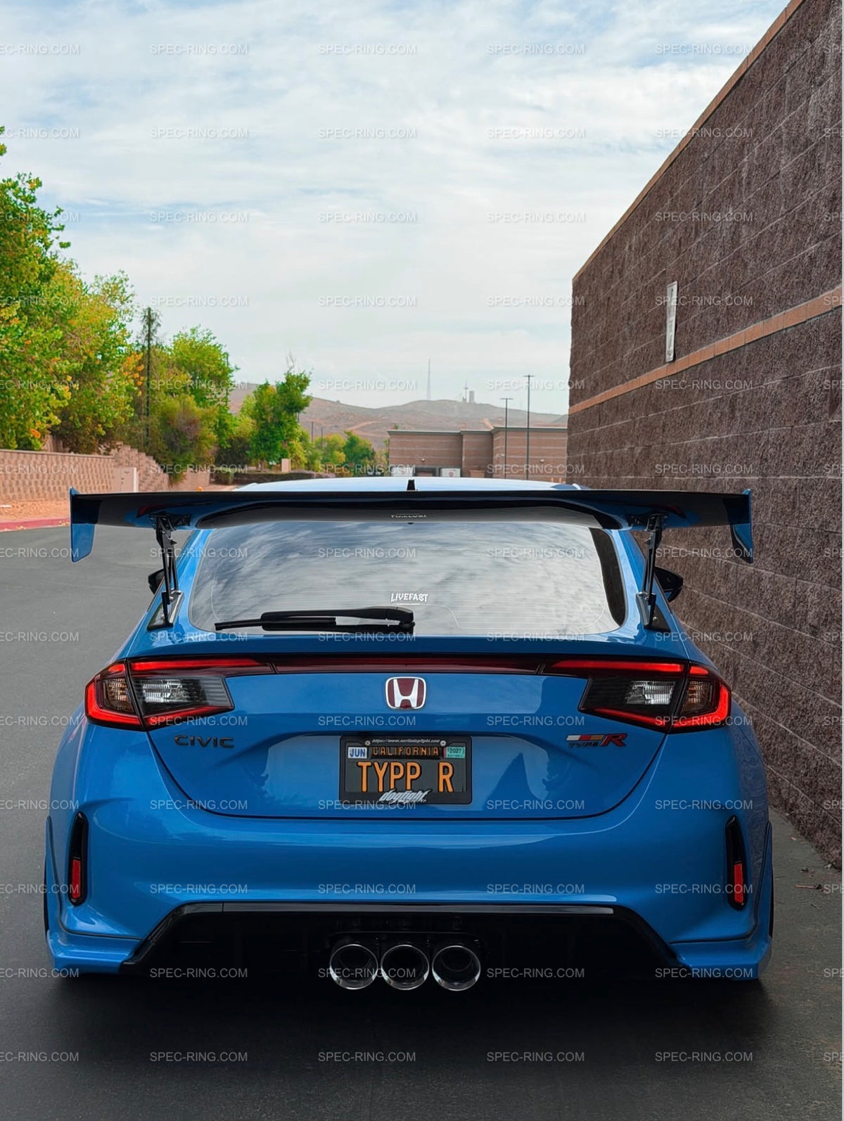 Voltex Type 2 GT Style CARBON WING for Honda FL5 CIVIC TYPE-R
