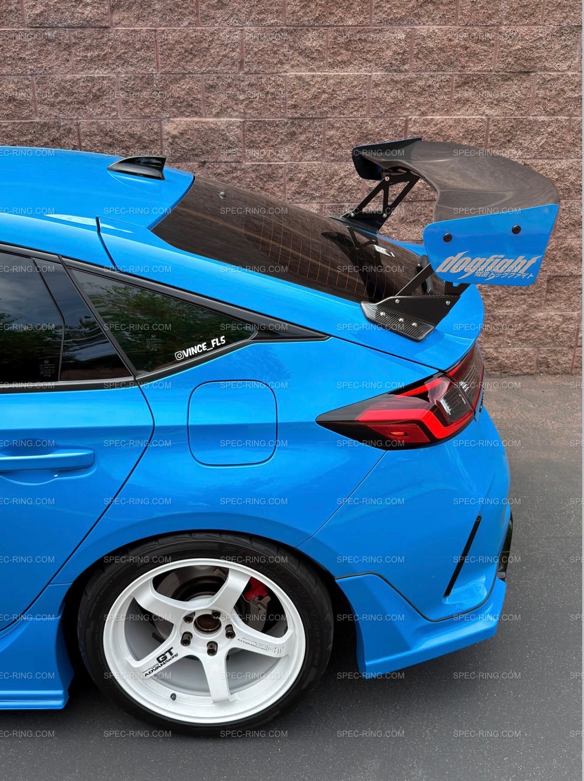 Voltex Type 2 GT Style CARBON WING for Honda FL5 CIVIC TYPE-R