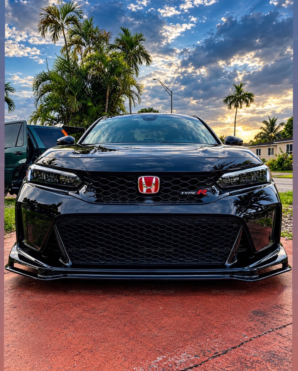 Honda Civic Type-R FL5 SPN Style Carbon Fiber Front Bumper Lip Splitter