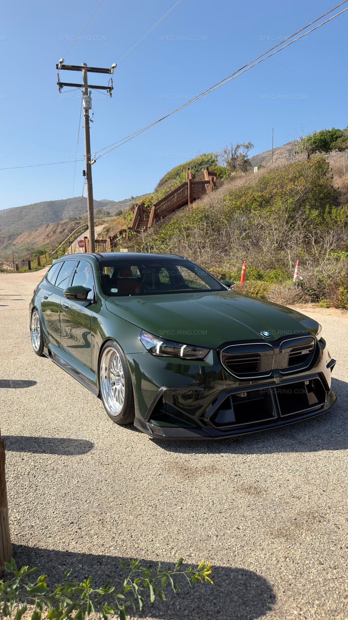 BMW G90/G99 M5 MHC R44 Style Full Dry Carbon Front Lip