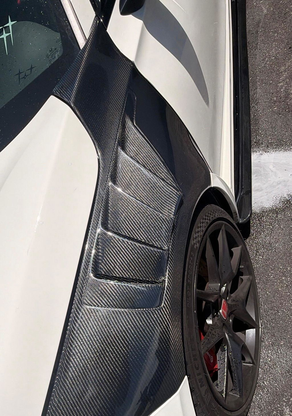 Honda Civic Type-R FL5 Big Vent Carbon Fiber Front Fender