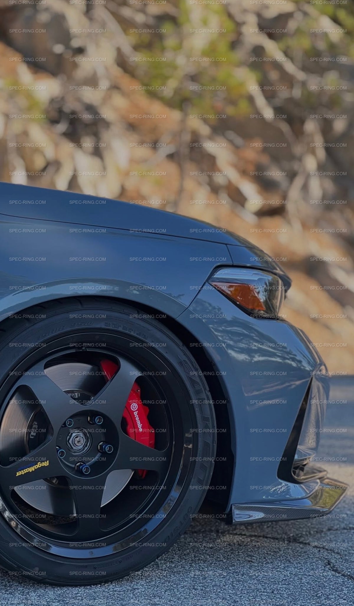 Honda FL5 Civic Type-R Varis Style Carbon Fiber Front Bumper Lip Splitter