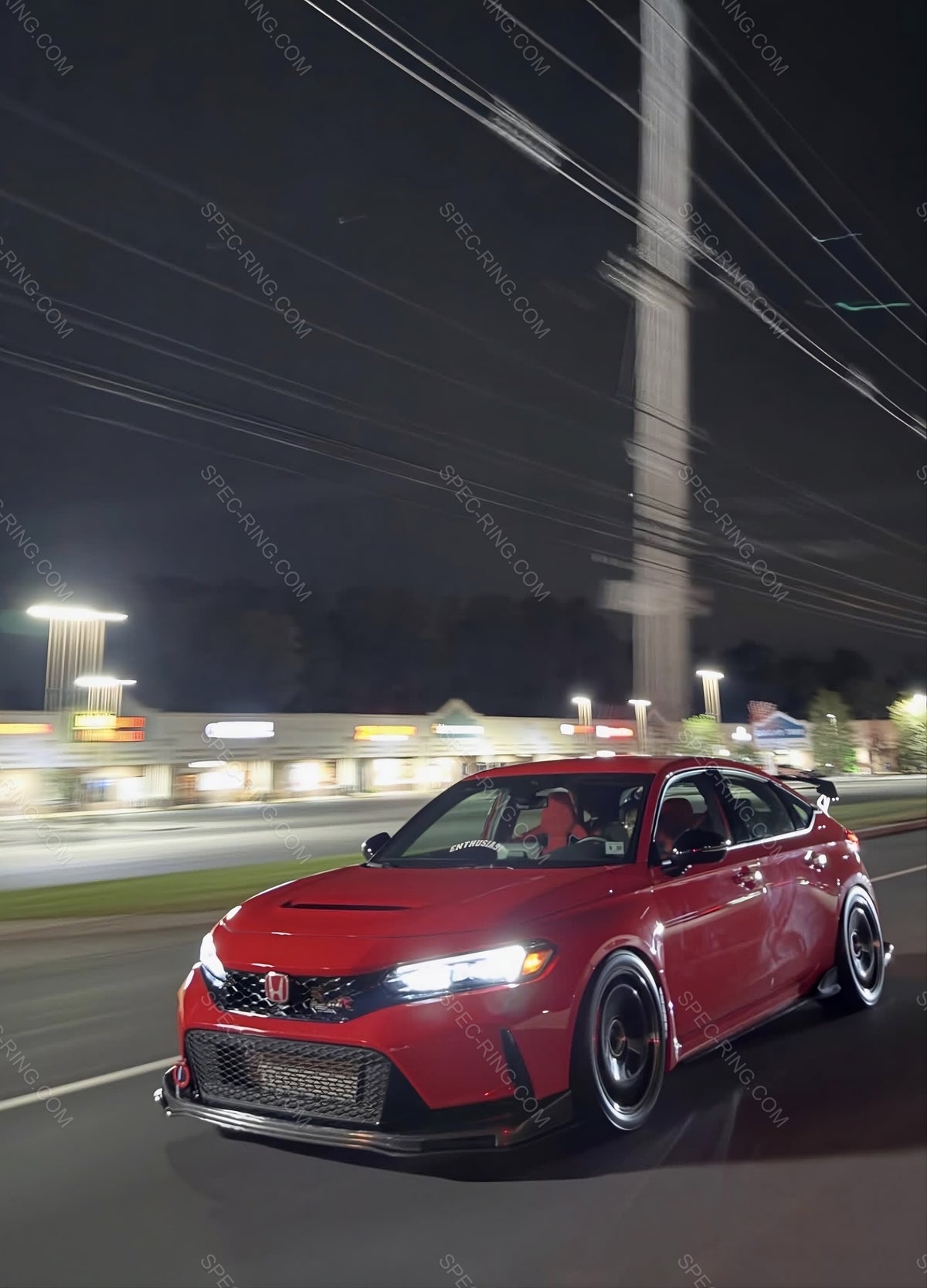 Honda Civic Type-R FL5 SPN Style Carbon Fiber Front Bumper Lip Splitter