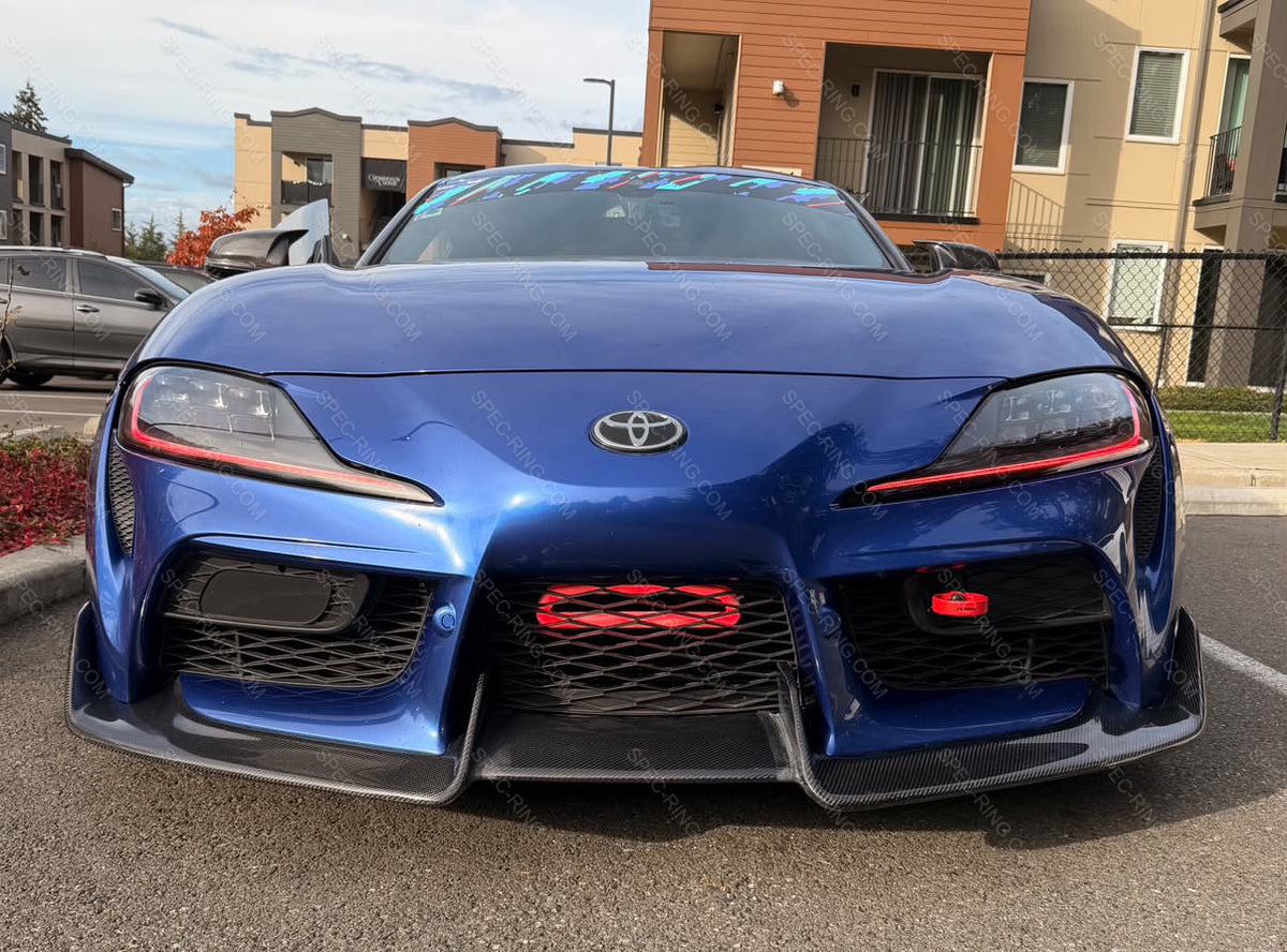 TOYOTA A90 A91 SUPRA AD STYLE CARBON FIBER Front Bumper Lip Kit