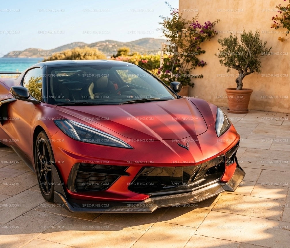 Corvette C8 ZR1 Style Full Carbon Front Lip