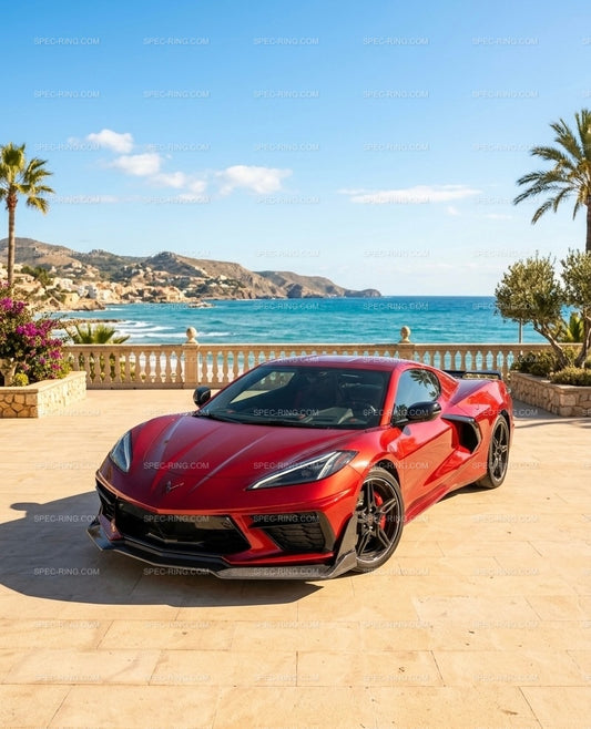 Corvette C8 ZR1 Style Full Carbon Front Lip